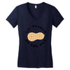 Little Peanut on the Way Women's V-Neck T-Shirt