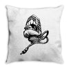 scream microphone Throw Pillow