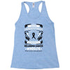 Never Underestimate the Strength of a Melanoma Cancer Warrior Racerback Tank