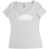 darwin'   fish Women's Triblend Scoop T-shirt