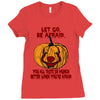 Let Go Afraid (f141) Ladies Fitted T-Shirt
