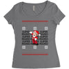 ugly super mario christmas Women's Triblend Scoop T-shirt