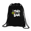 olive this bar Drawstring Bags
