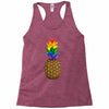 rainbow pineaplle Racerback Tank