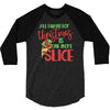 pizza christmas humor 3/4 Sleeve Shirt