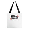 blessed aunitie with flower Tote Bags