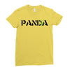 Panda Write T-Shirt Ladies Fitted T-Shirt