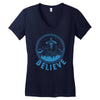 alien up Women's V-Neck T-Shirt