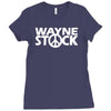 wayne's world waynestock rock band baseball jersey Ladies Fitted T-Shirt