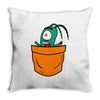 plankton pocket Throw Pillow