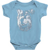round neck dog wolf Baby Bodysuit