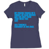 my friend thinks he's smart Ladies Fitted T-Shirt
