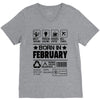 Born In February V-Neck Tee
