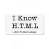 i know html License Plate