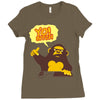 monkey yo bitch Ladies Fitted T-Shirt