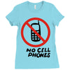 no cell phones Ladies Fitted T-Shirt