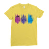 Colorful Cats Ladies Fitted T-Shirt