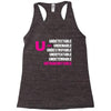 U=U Undetectable = Untransmittable Racerback Tank