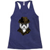 panda rorschach Racerback Tank