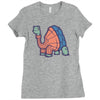 turtle turtleneck Ladies Fitted T-Shirt