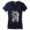 you burn yourself Women's V-Neck T-Shirt