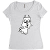 dog or fox Women's Triblend Scoop T-shirt
