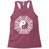 i ching ying and yang Racerback Tank