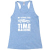 my other car is a time machine Racerback Tank