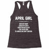 April Girl Hated By Many Racerback Tank