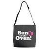 Bun in the Oven with Heart Baby Girl Adjustable Strap Totes
