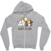 crazy cat lady Zipper Hoodie