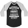 Super Cool Nanny Of A Freaking Awesome Granddaughter 3/4 Sleeve Shirt