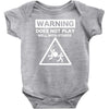 warning does not play well with others Baby Onesie