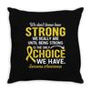 Ewing Sarcoma Awareness Throw Pillow