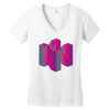 colorful nintendo Women's V-Neck T-Shirt