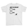 are you drunk check Youth Tee