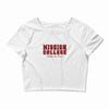 mission college maroon Crop Top