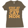 stay at home cat mom Ladies Fitted T-Shirt