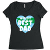 World's Best Dad Looks Like Women's Triblend Scoop T-shirt