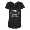 mommy shark doo doo doo Maternity Scoop Neck T-shirt