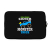 monster truck shirt for boys toddlers Laptop sleeve