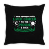 I Love Someone with Liver Cancer to The Moon and Back to Infinity Throw Pillow