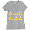 candy corn are triangles Ladies Fitted T-Shirt