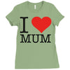 i love mum Ladies Fitted T-Shirt