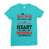 There's This Boy Who Stole My Heart He Calls Me Momma Ladies Fitted T-Shirt