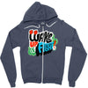 wake up and fight Zipper Hoodie