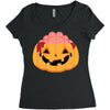 pumpkin brain Women's Triblend Scoop T-shirt