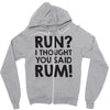 run rum Zipper Hoodie