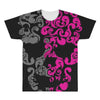 two coloured patterned skull   mens funny All Over Men's T-shirt