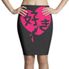 kawaii suki cute heart tee japanese kanji Pencil Skirts